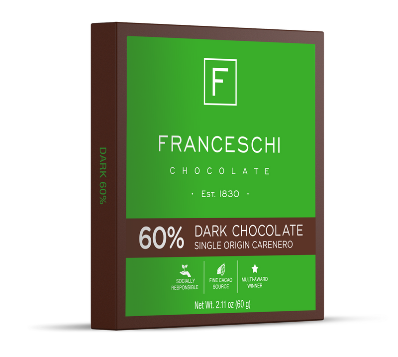 3 Barras de Chocolate Oscuro Carenero 60%