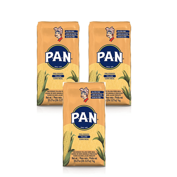 3 Pack Harina Pan Amarilla | 1Kg | PAN