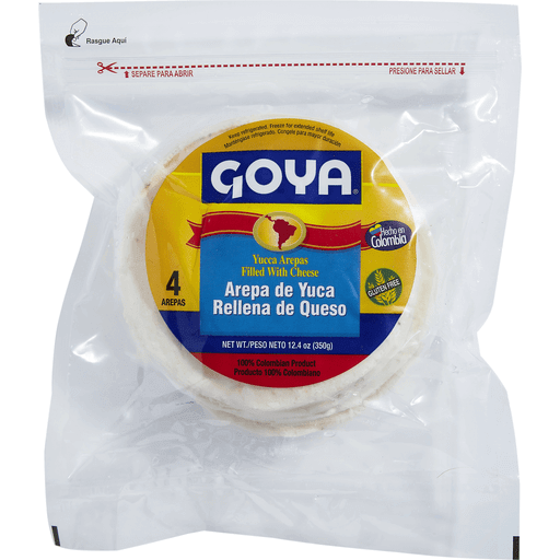 Yuca Stuffed Cheese Arepa GOYA | 4 units