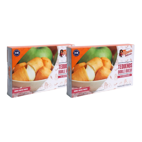 2 Pack Tequeños de Doble Queso Precocidos | 12 Unidades | Miranda Deliciosa