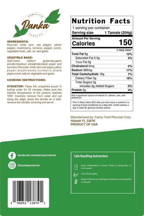 Peruvian Vegan Tamales | 2 units