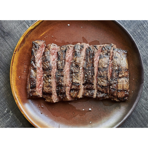 Auténtico Flap Meat (Media Luna Vacío/Vacío)  Importado de Argentina - 3lbs. aprox.  - Black Angus