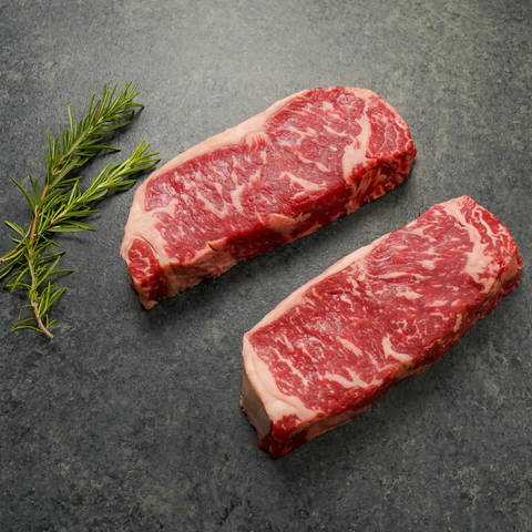 Auténtico Striploin lip on - NY Steak - Importado de Argentina (Bife de Chorizo/Churrasco) 10Lb - Black Angus