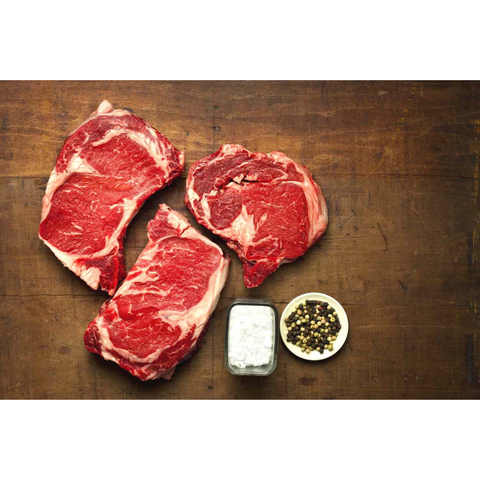 Authentic Ribeye Lip-on (Ojo de Bife/Solomo de cuerito) - Imported from Argentina - 10 to 11 lbs - Black Angus