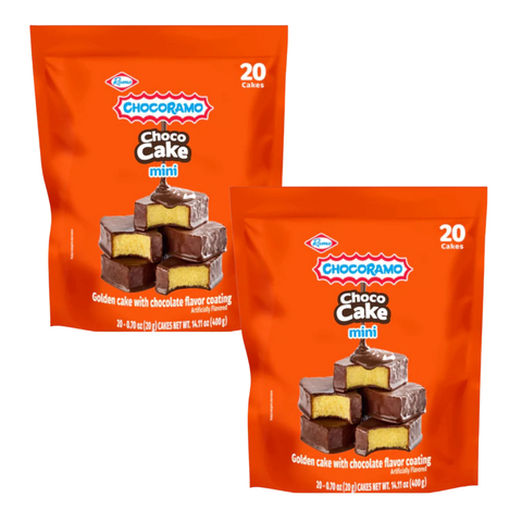2 pack Mini Choco Cake Chocoramo - 20 unidades