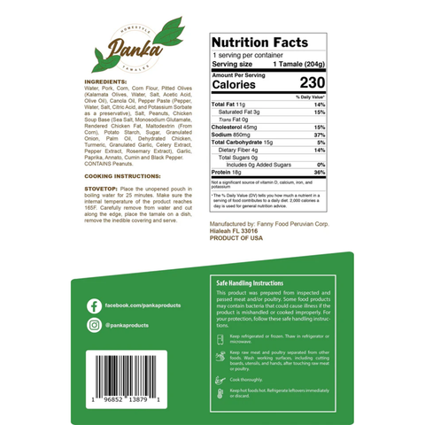 3 Pack Tamales Peruanos de Cerdo