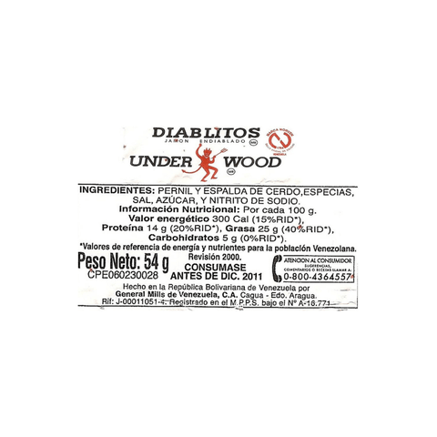 4 Pack Diablitos Underwood