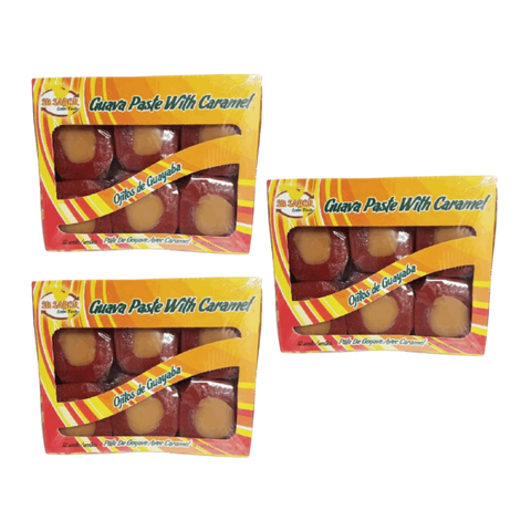 3 Pack Bocadillos de Guayaba y Dulce de Leche (Ojitos) | Su Sabor