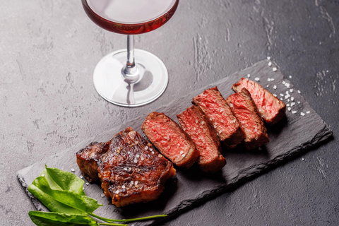 Auténtico Striploin lip on - NY Steak - Importado de Argentina (Bife de Chorizo/Churrasco) 10Lb - Black Angus