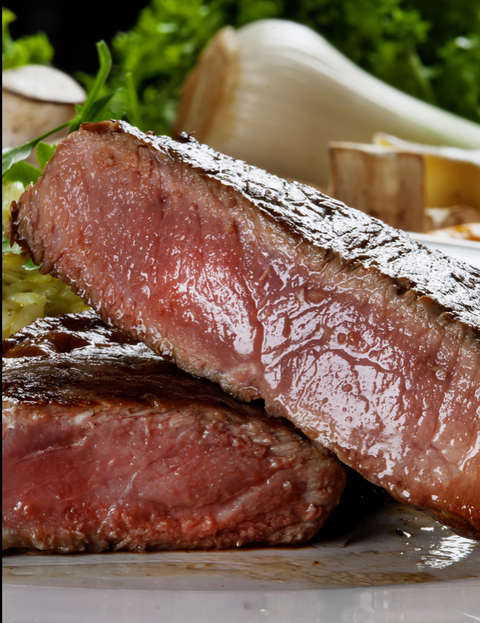 Auténtico Striploin lip on - NY Steak - Importado de Argentina (Bife de Chorizo/Churrasco) 10Lb - Black Angus