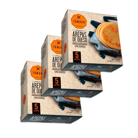 3 Pack Arepas de Queso | 5 Unidades | TQMUCH