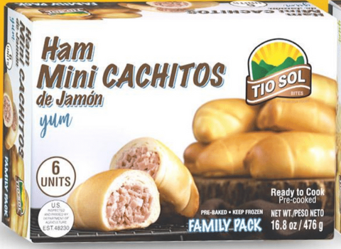 Mini Cachitos de Jamon Precocidos | 6 Unidades | Tío Sol -  6 units