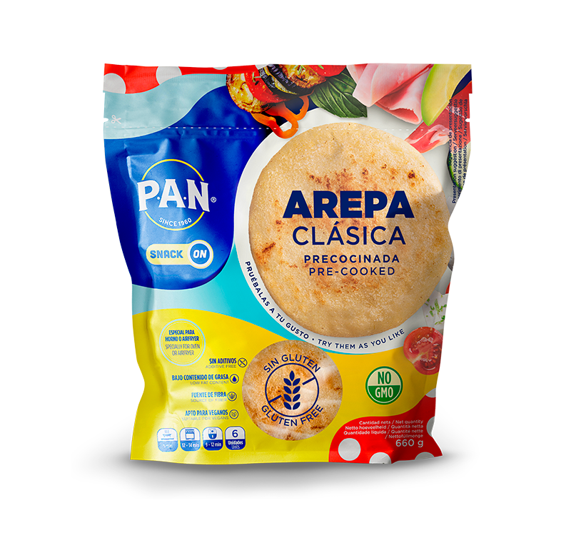Arepas PAN pre-cocidas | 6 unidades