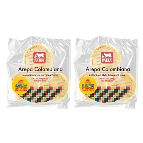2 pack Arepitas Parrilleras Colombianas | 12 Unidades | PAISA