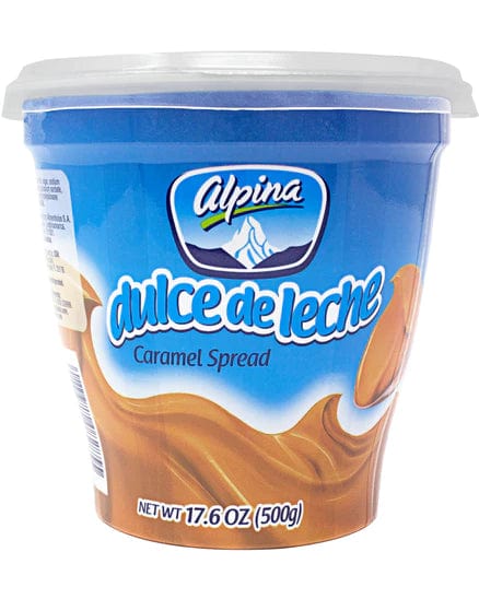 17.6 oz | 500gr  Contiene leche  Esta receta a base de leche evaporada de vaca y azúcar tiene muchos nombres. En América Latina, las variaciones pueden ser  dulce de leche  o  arequipe .  Prepared by Alpina