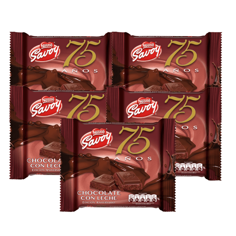 Chocolate de Leche Savoy 75 aniversario | 10 unidades