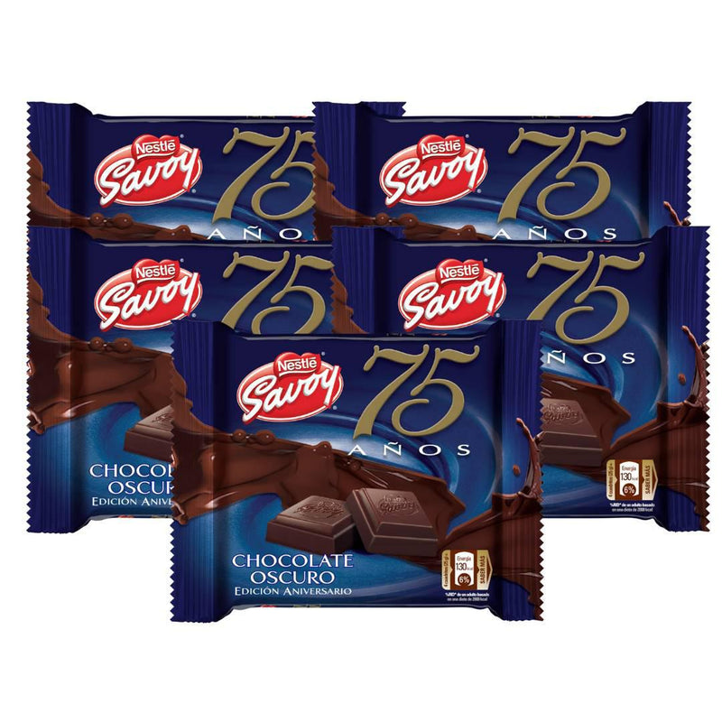 Caja de Chocolate Oscuro Savoy 75 Aniversario | 10 Unidades